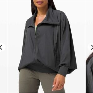 Lululemon New Rituals Jacket Sz 6 Graphite Grey W3DJMS